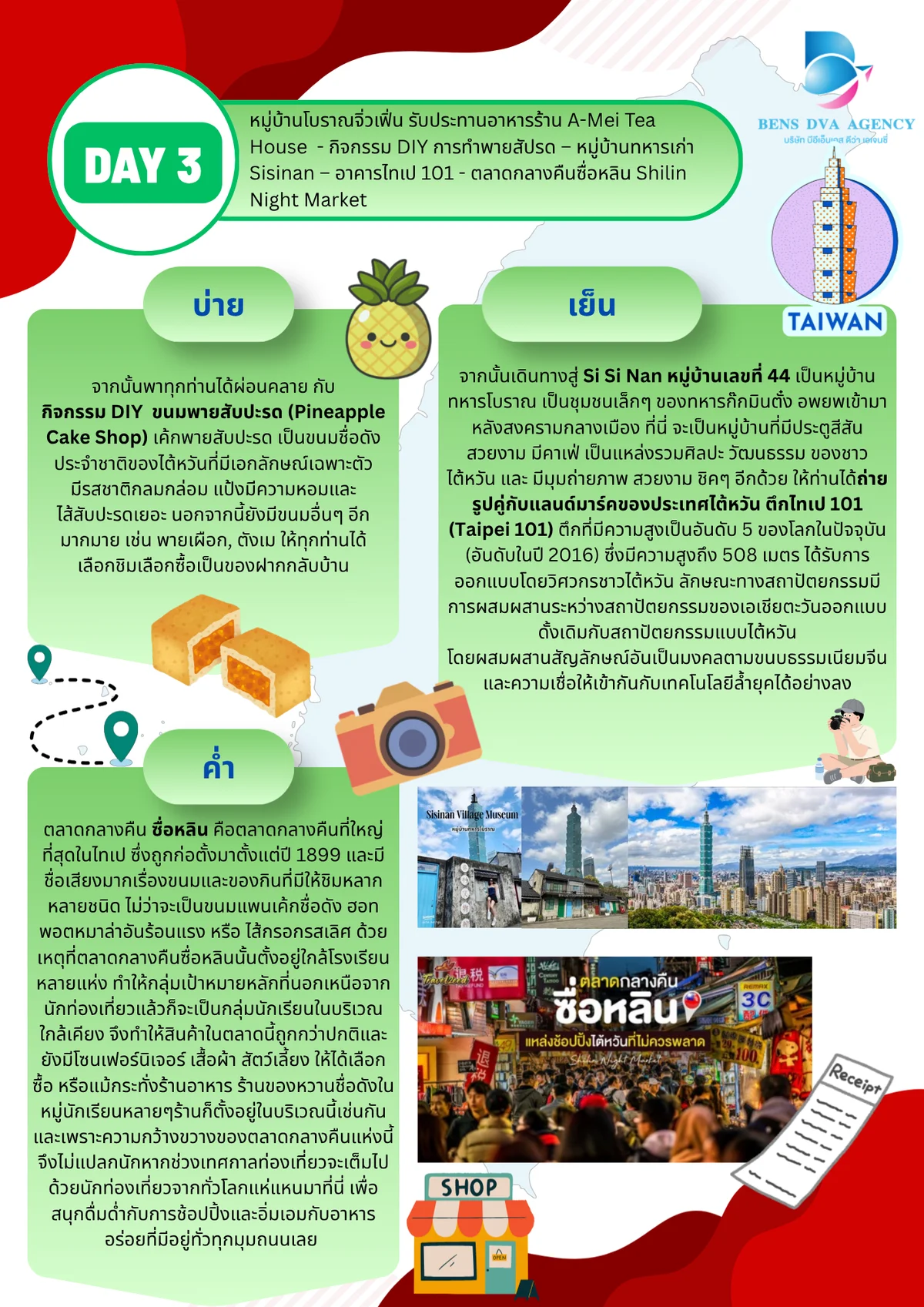 ทัวร์ไต้หวัน 4 วัน 3 คืน ไทเป จิ่วเฟิ่น น้ำพุร้อนเป๋ยโถว อุทยานธรณีเย่หลิว บินตรงการบินไทย — หน้า 10